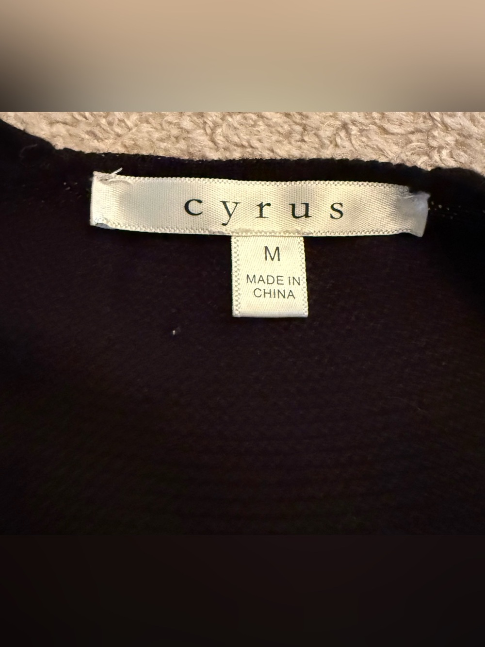 Cyrus Black Open Front Cardigan Sweater Women’s Medium M Long Sleeve Lightweight - Picture 4 of 6